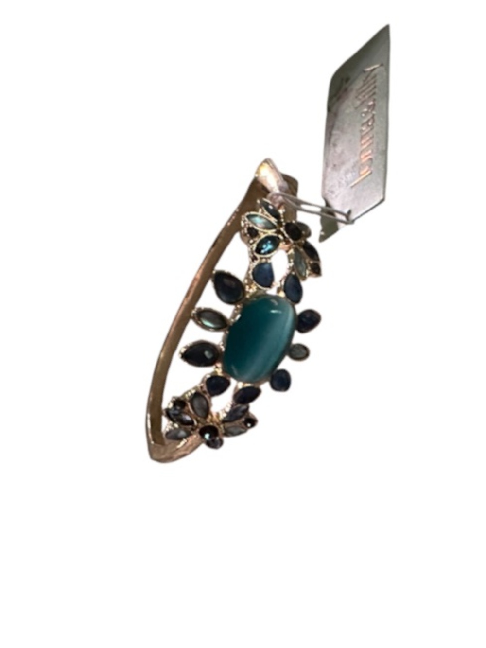 lonna & lilly Blue Stone Floral Bangle Bracelet - Picture 2 of 6